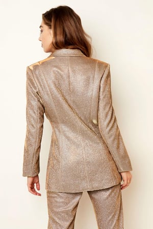 Blazer cut out - Holiday essentials Goud kleur S h5 Afbeelding8